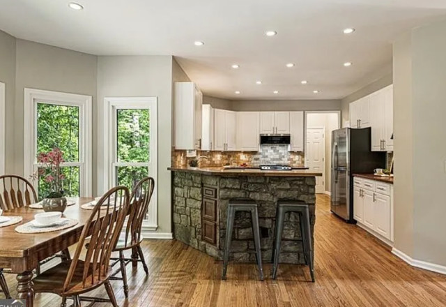 Hawk Creek transitional-dining-room