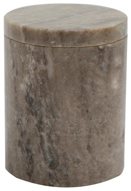 Round Marble Box, Medium, Latte