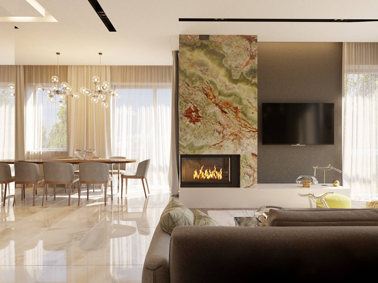 Дом в сосновом лесу