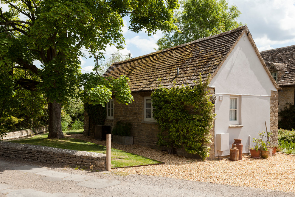 Photo of a traditional home design in London.