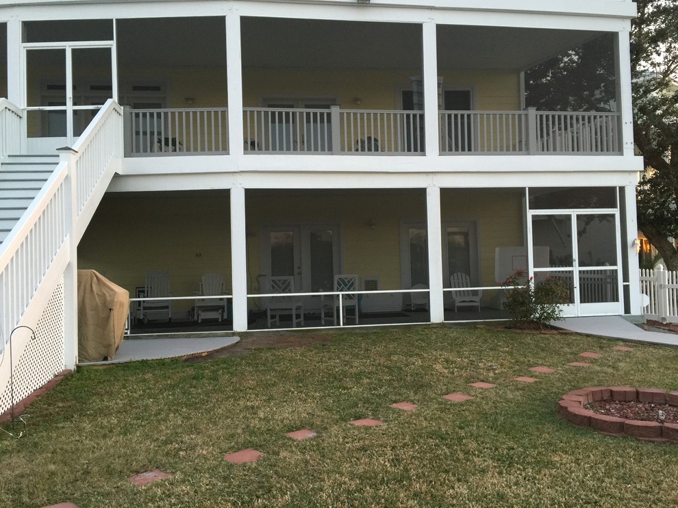 This is an example of a beach style verandah in Raleigh.