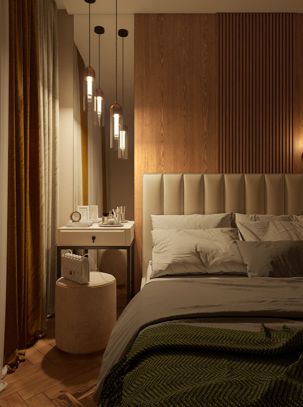 Современный интерьер спальни