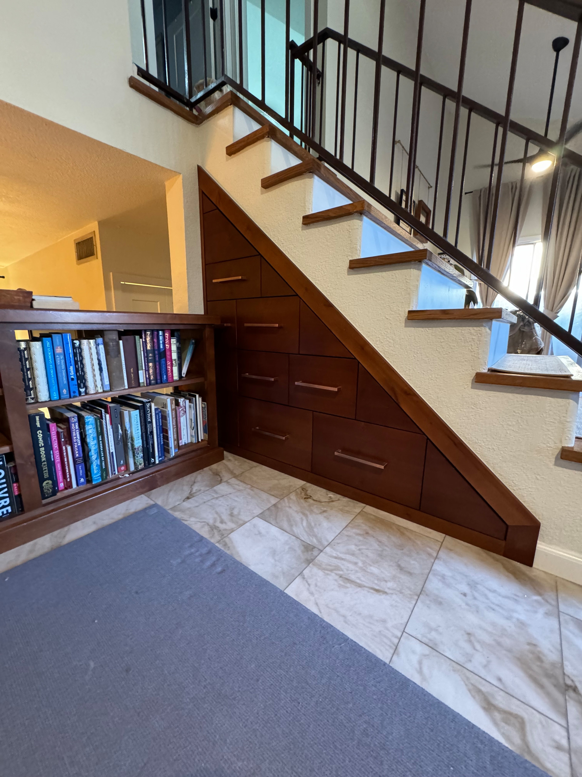 Custom Under-Staircase Cabinetry