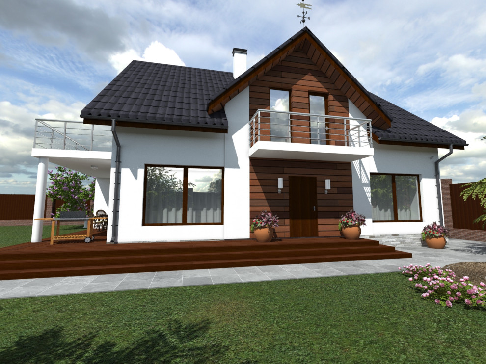 Коттедж в разной отделке