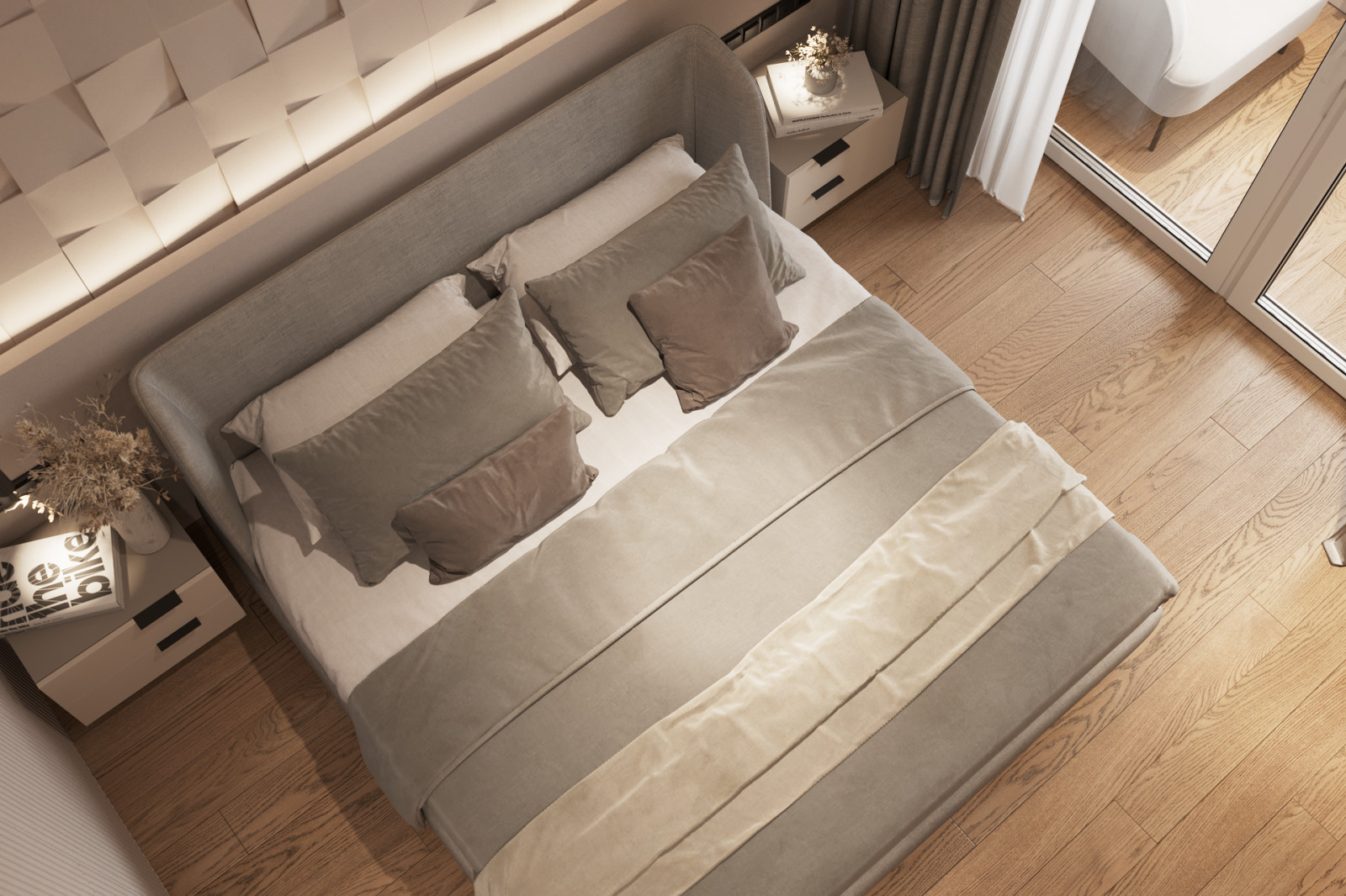 Проект интерьера квартиры "CREAM"