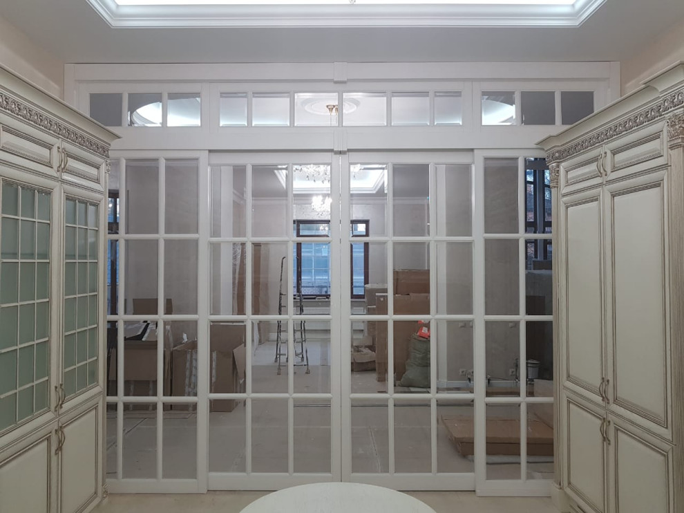 Проект раздвижной перегородки из массива дуба