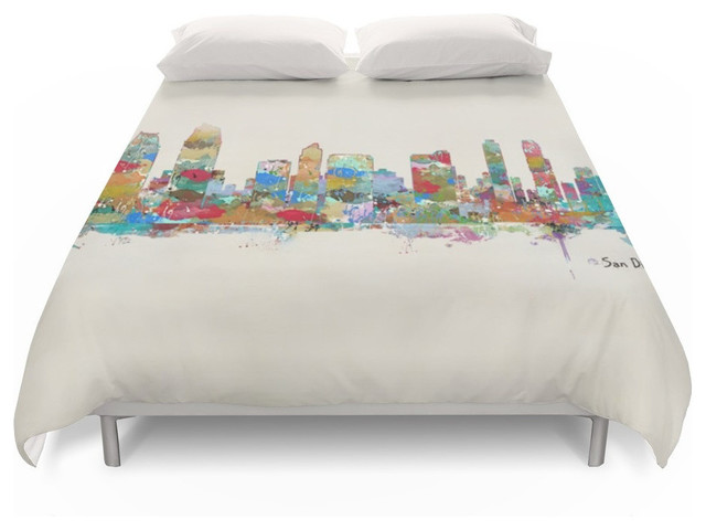 San Go California Skyline Duvet Cover Contemporary San Go California Skyline Duvet Cover Contemporary Covers And Sets By Society6