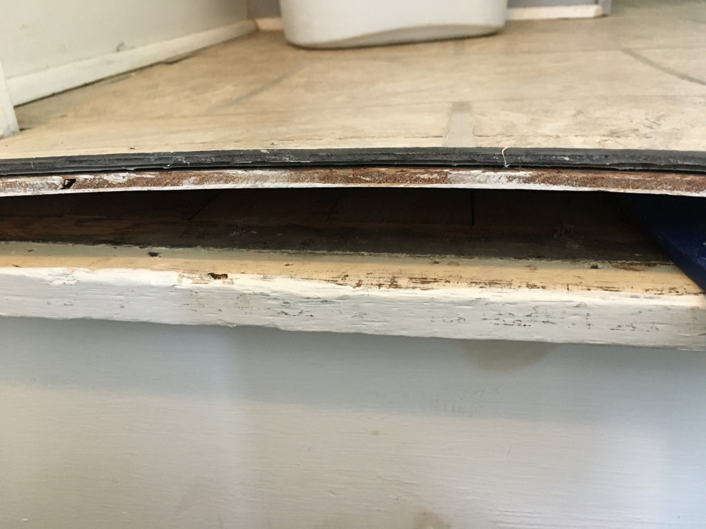 Tile underlayment with Tongue and groove subfloor