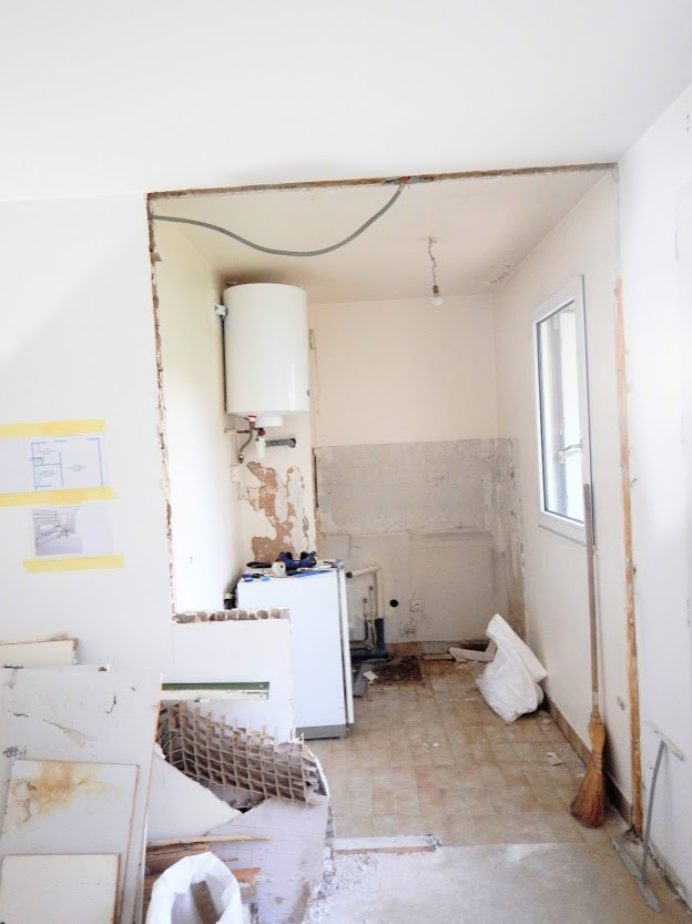 Création et aménagement d'une kitchenette dans un studio