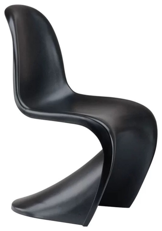 S Shape Dining Phantom Chair, Set of 2 Contemporary Outdoor Dining