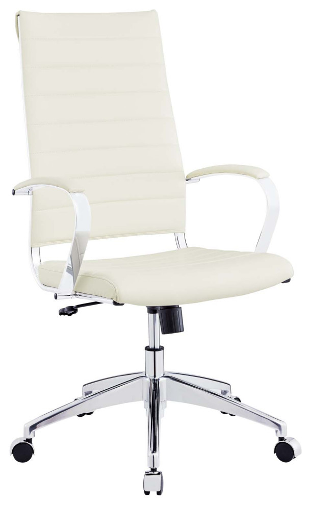 Jive Highback Faux Leather Office Chair, White
