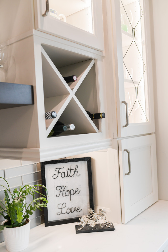Wine cellar - transitional wine cellar idea
