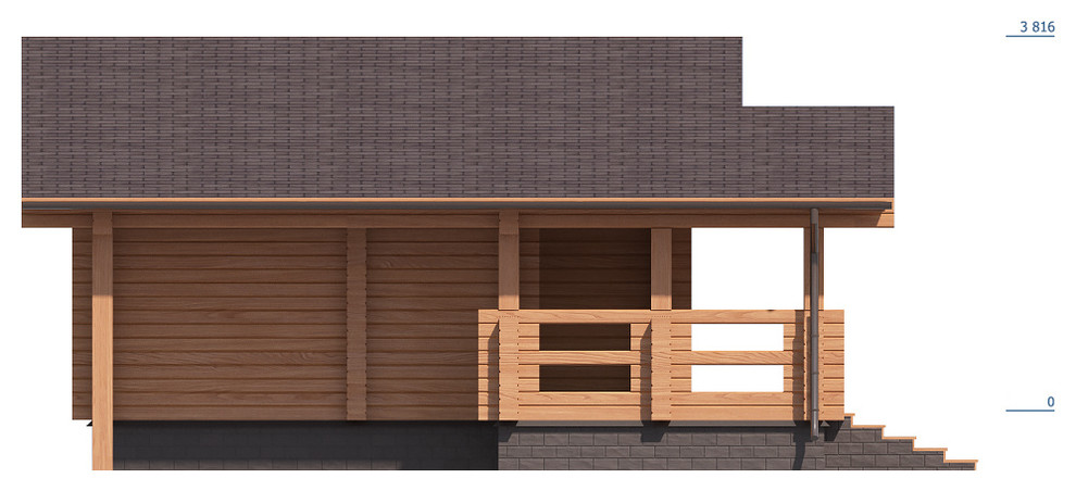 Баня из профилированного бруса "Куровское"