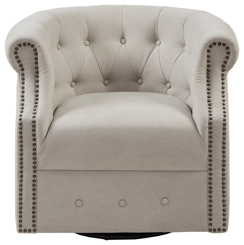 Owen Swivel Chair Transitional Armchairs And Accent Chairs by