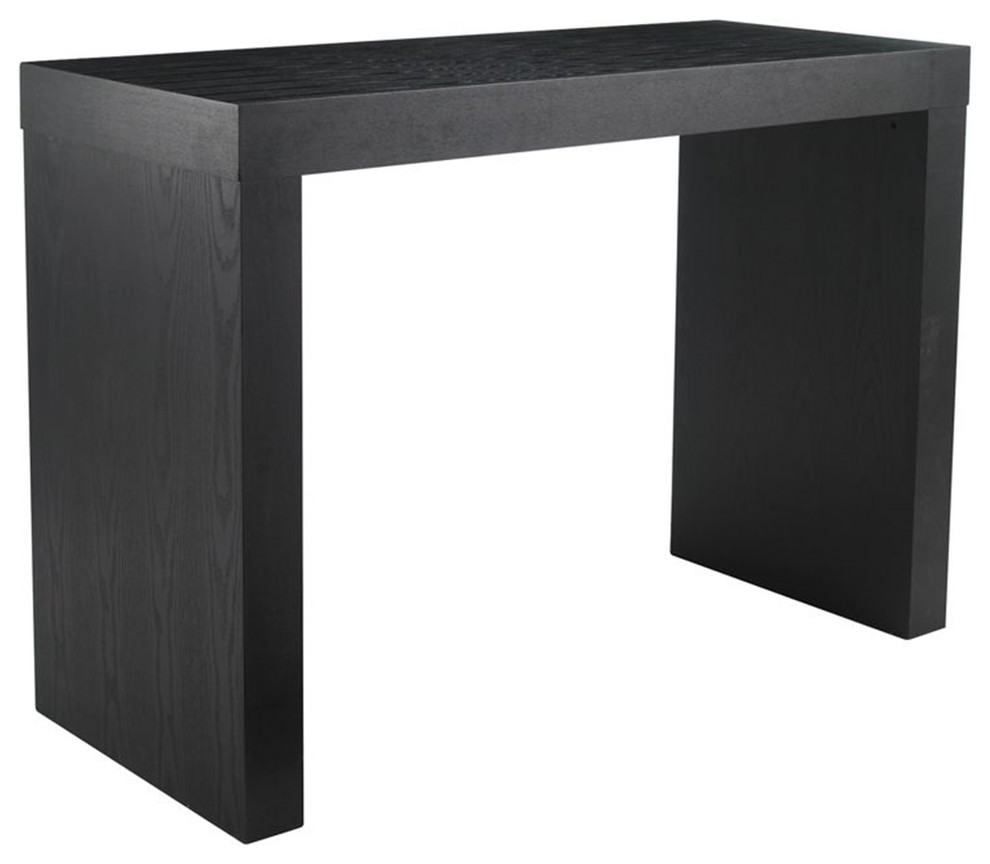 C Shape Height Table, Black, Bar
