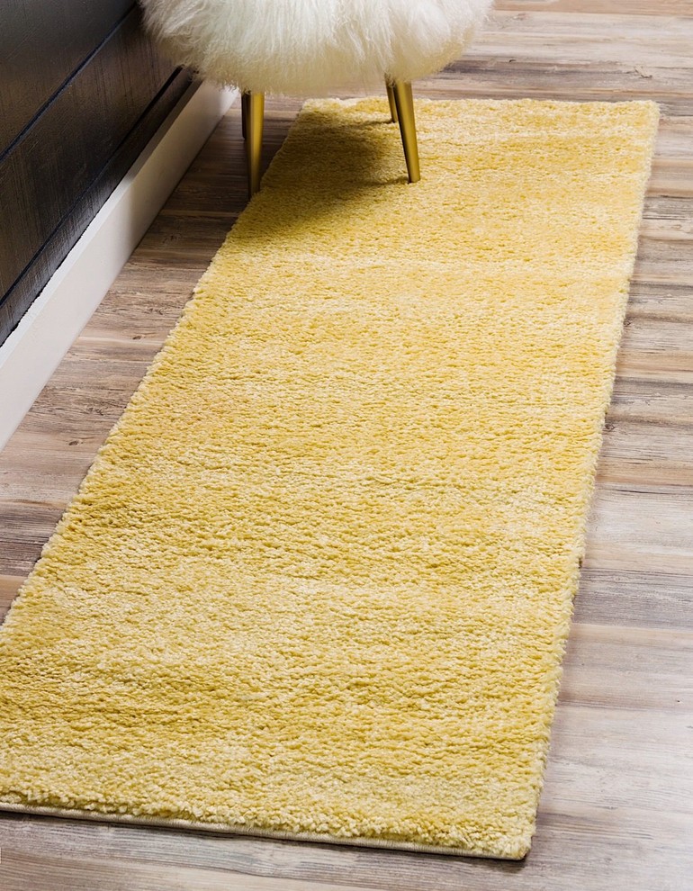 Solid/Striped Carrie 3'3"x5'3" Rectangle Sunshine Area Rug