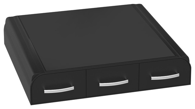 Perch Monitor Stand And Desk Organizer Black Contemporary Perch Monitor Stand And Desk Organizer