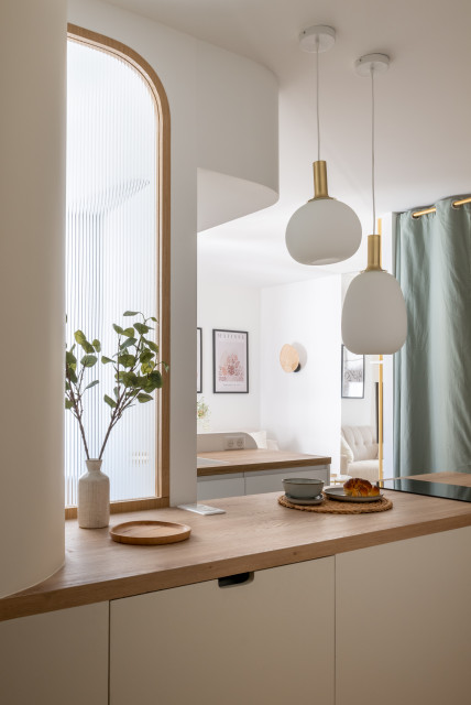 La pointe de l&rsquo;optimisation, 22m2 &agrave; Paris modern-koek