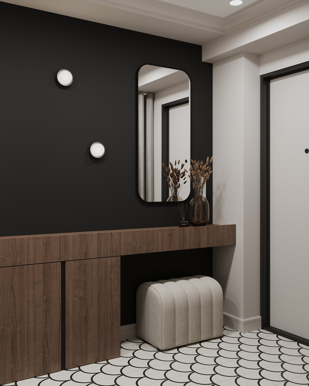 Современная классика в двухкомнатной квартире