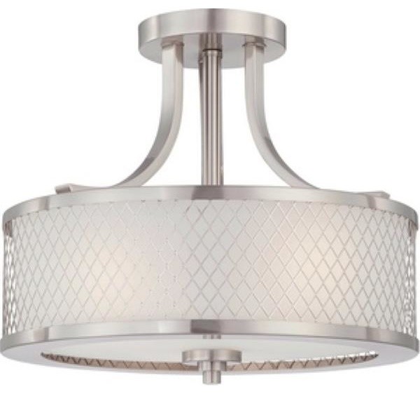 Nuvo Lighting 60/4692 Fusion - Three Light Semi-Flush Mount