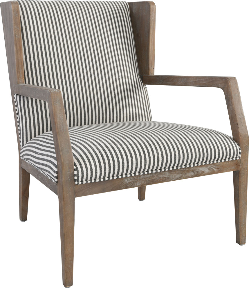 York Accent Chair Striped - Farmhouse - Armchairs And Accent Chairs ...