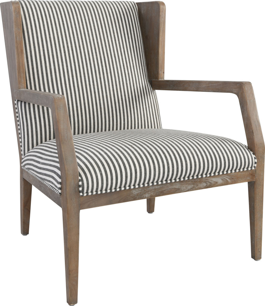 York Accent Chair Striped Farmhouse Armchairs And Accent Chairs