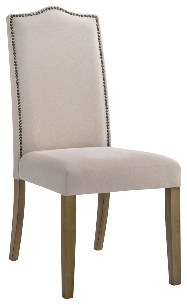 Emily Nailhead Parsons Upholstered Chair - Transitional - Dining Chairs