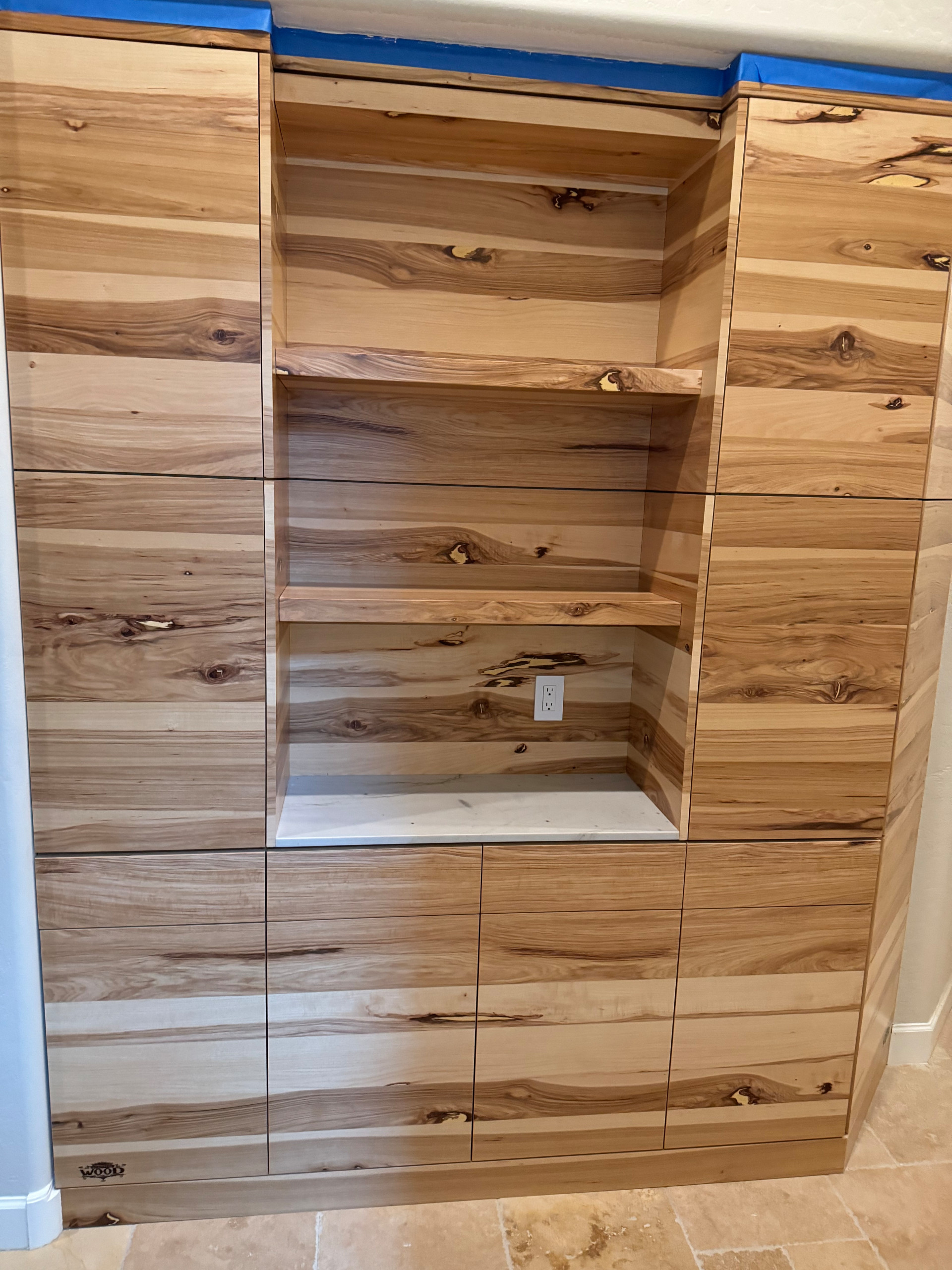 Rustic Hickory Custom Kitchen Cabinetry