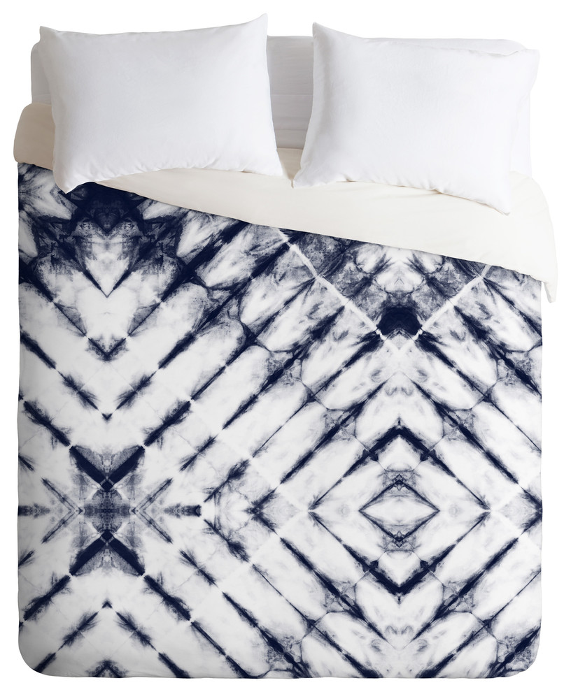 Little Arrow Design Co Shibori Tie Dye Duvet Cover Contemporary Duvet Covers And Duvet Sets