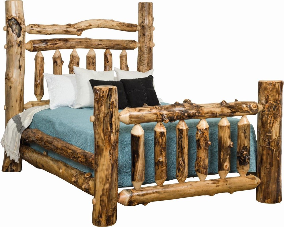 aspen log bedroom furniture twin