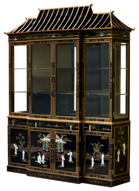 Black Lacquer Paa China Cabinet Asian Cabinets And Hutches By Furniture Arts - China Furniture And Arts Westmont Il 60559 Black Lacquer Paa China Cabinet Asian Cabinets And Hutches By Furniture Arts - China Furniture And Arts Westmont Il 60559