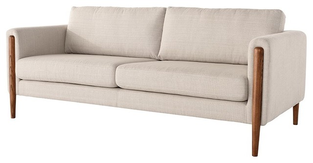 81 3 L Abbey Sofa Seater Exposed Hand Crafted Ash Legs Modern Aesthetic
