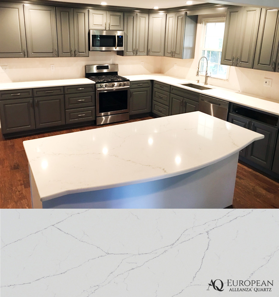 Kitchen Remodel with Marblelike Quartz Countertops