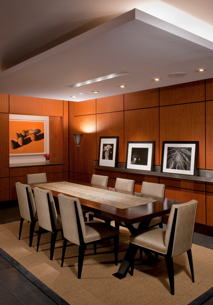 Dining room - modern dining room idea in New York
