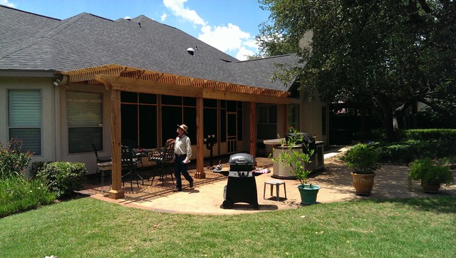 Pergola With Insect Screen Enclosure San Antonio Tx