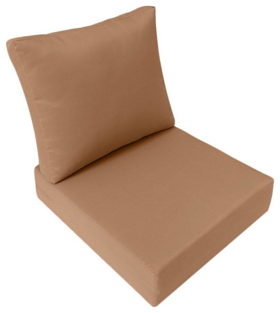 COVER ONLY Outdoor Knife Edge Large Deep Seat Backrest Pillow