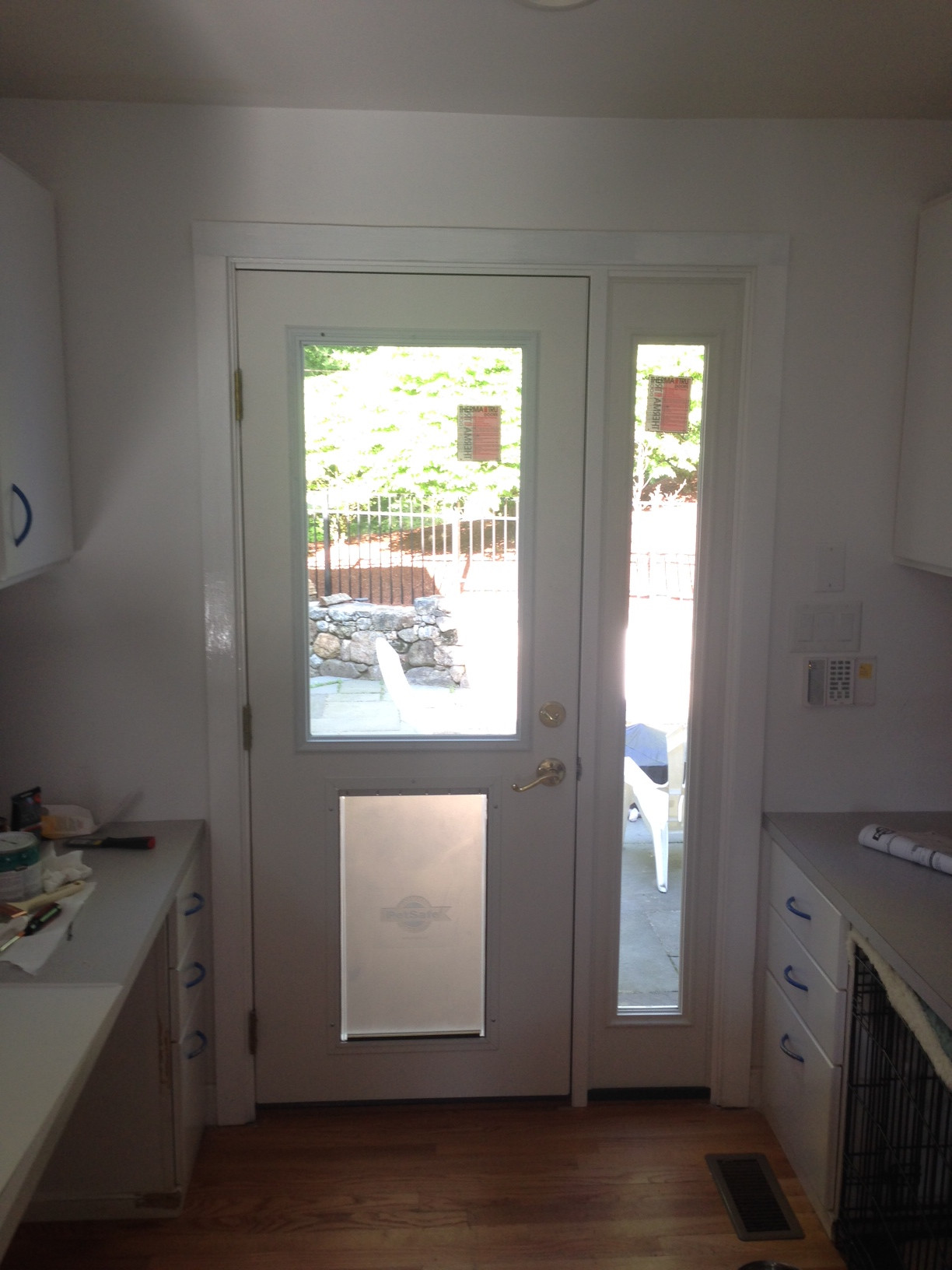 Wayland Doggie Door/New Door!