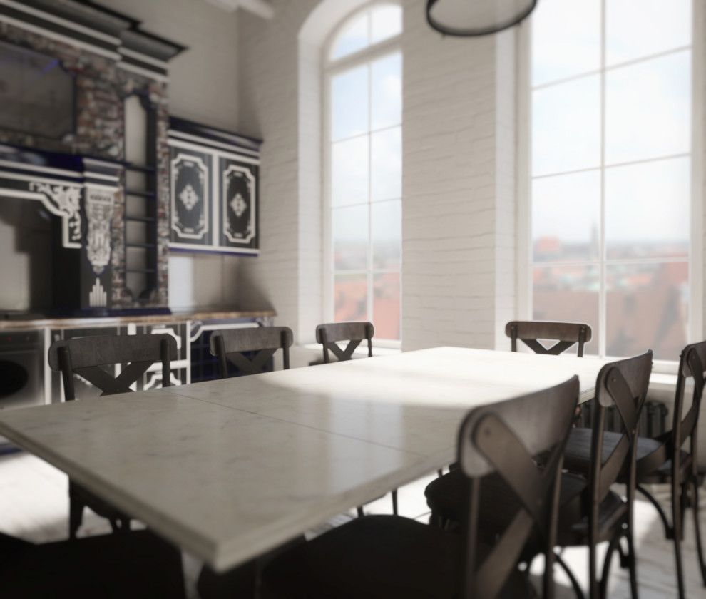 Лофт интерьер апартаментов в Казани.