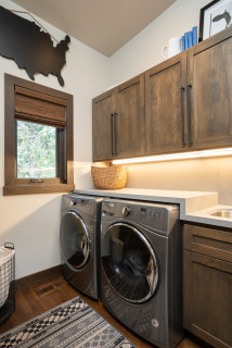 West Shore Mountain Modern Cabin - Rustic - Laundry Room - Other - by ...