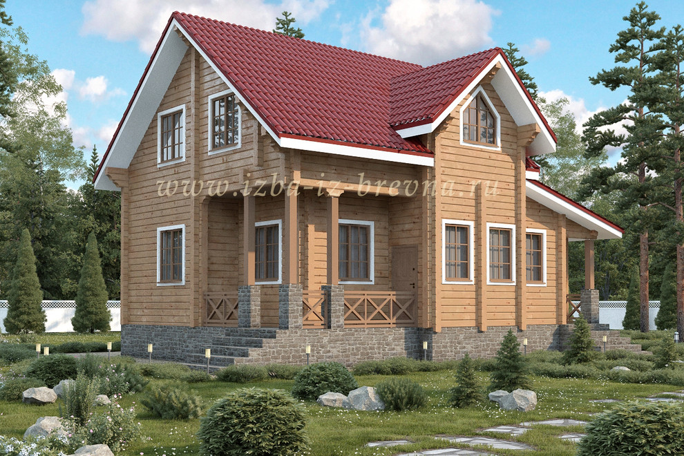 Проекты домов из оцилиндрованного бревна и профилированного бруса