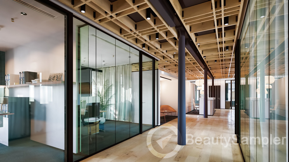 Интерьер офиса в БЦ Большевик. Совместно с Оффкон.