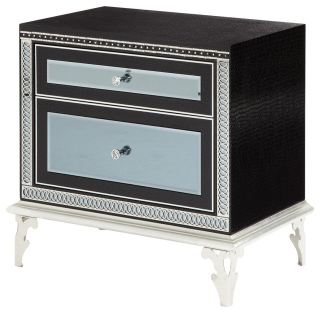 Hollywood Swank Upholstered Night Stand - Traditional ...