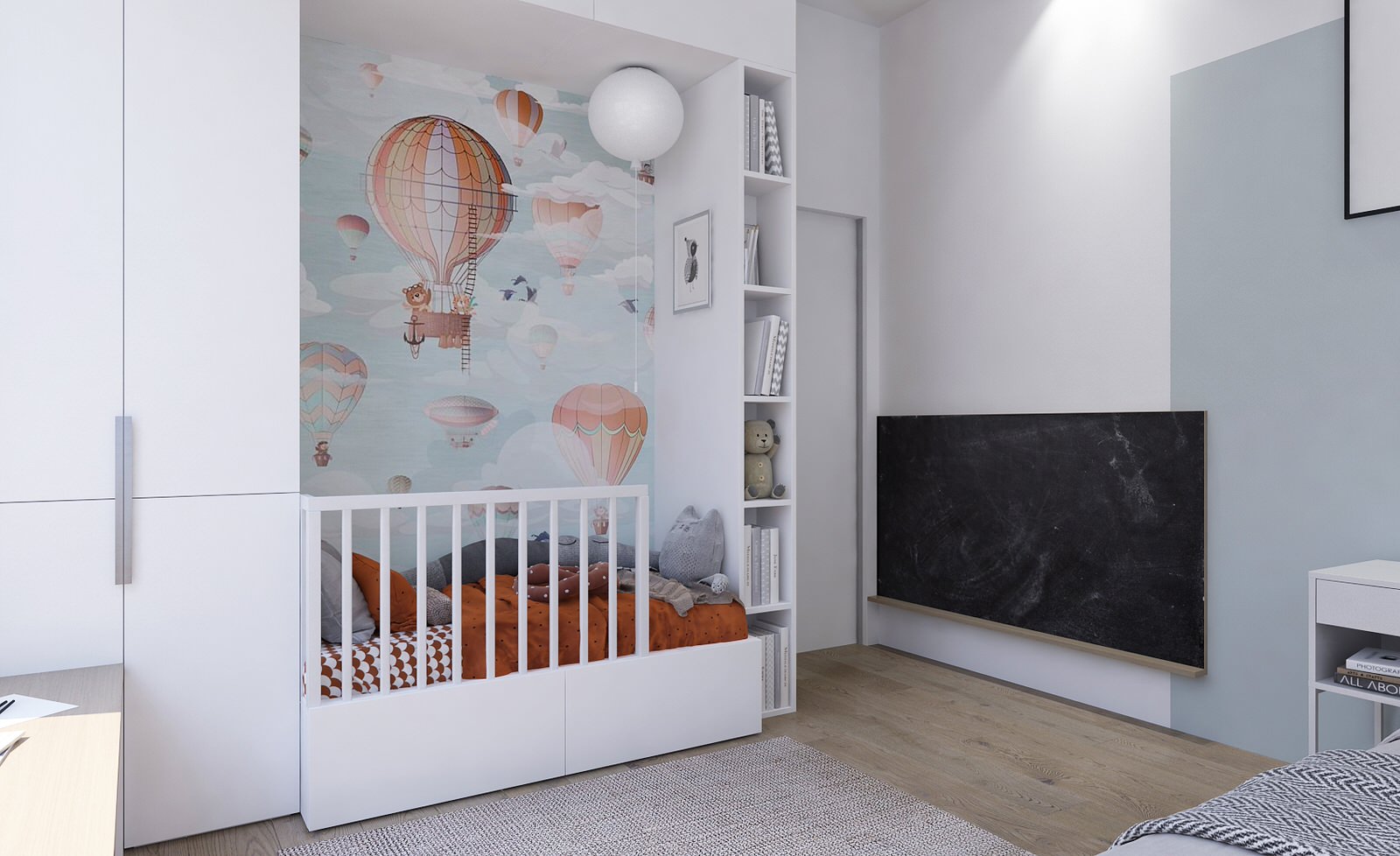 Квартира 50м2 в современном стиле для молодой семьи в ЖК "Ленинград"