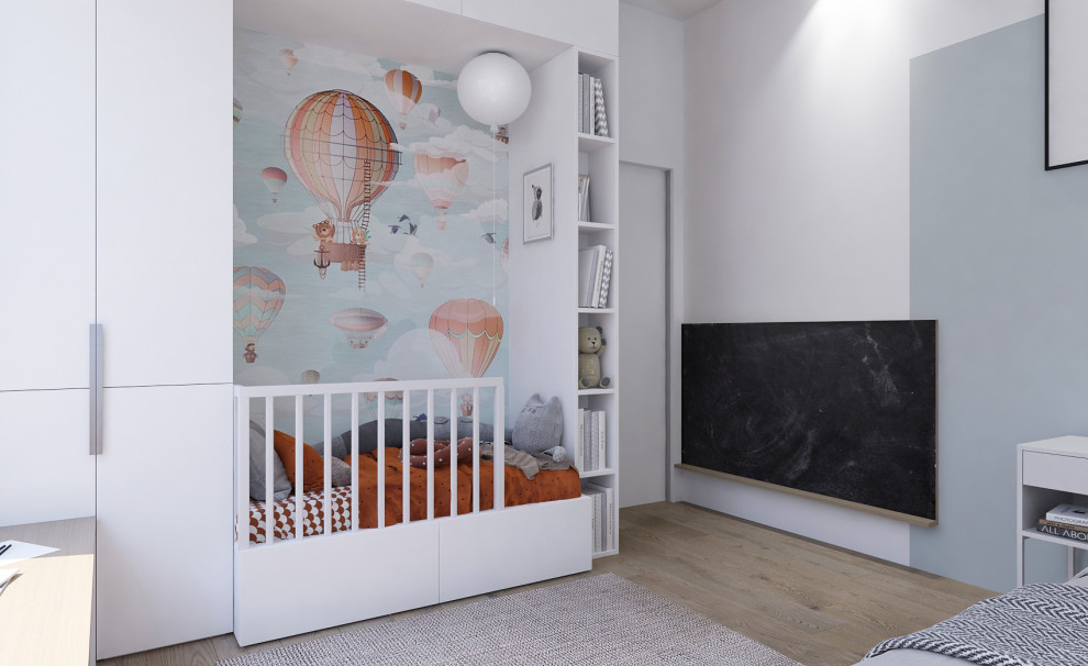 Квартира 50м2 в современном стиле для молодой семьи в ЖК "Ленинград"