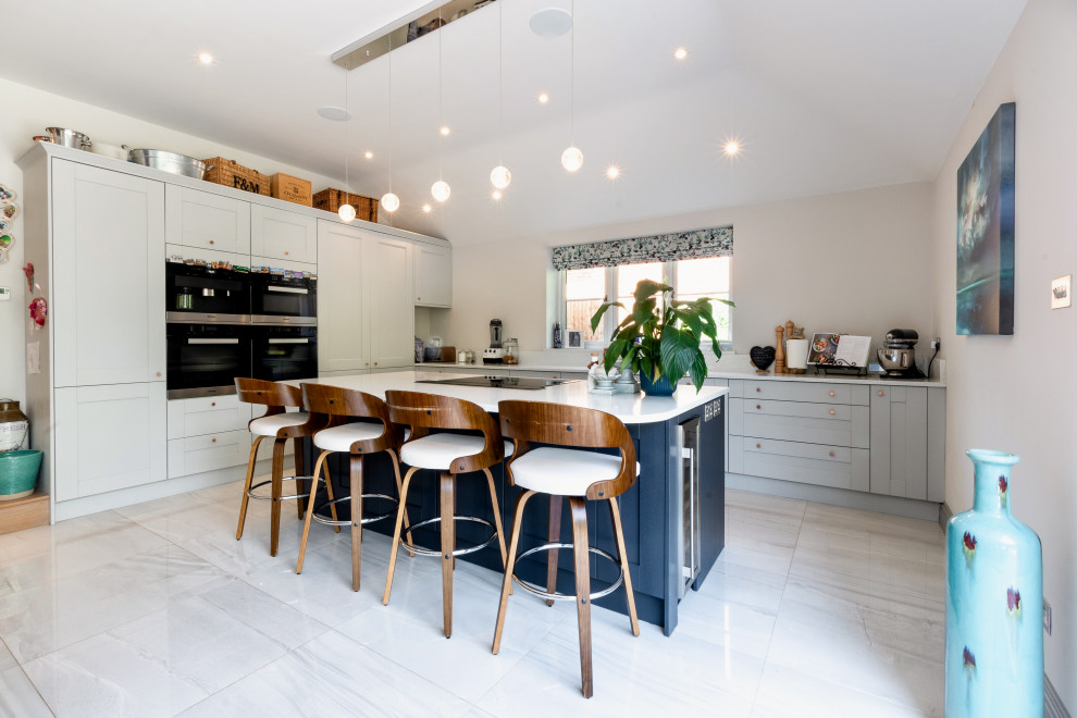 Design ideas for a classic kitchen in Surrey.