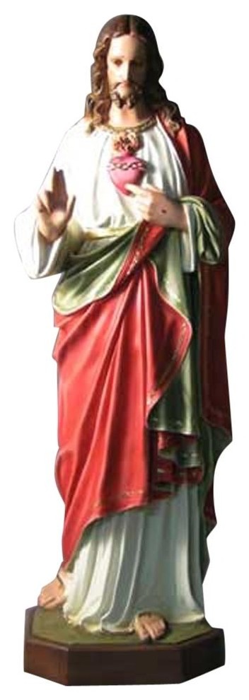 Sacred Heart Realistic 52" H, Religious Realistic