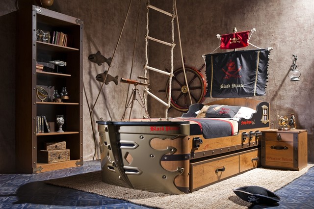 Black Pirate Kids Bedroom Collection Eclectic Kids