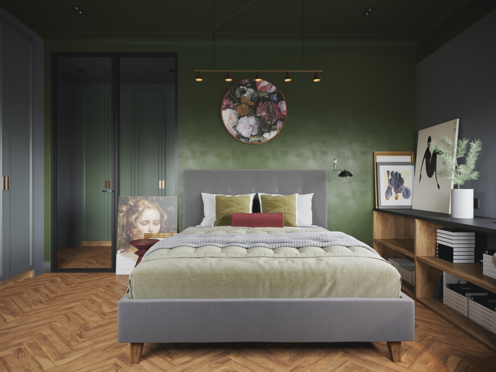 Дизайн проект спальни для искусствоведов