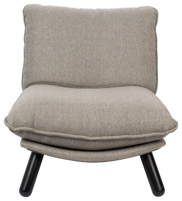 light grey slipper chair