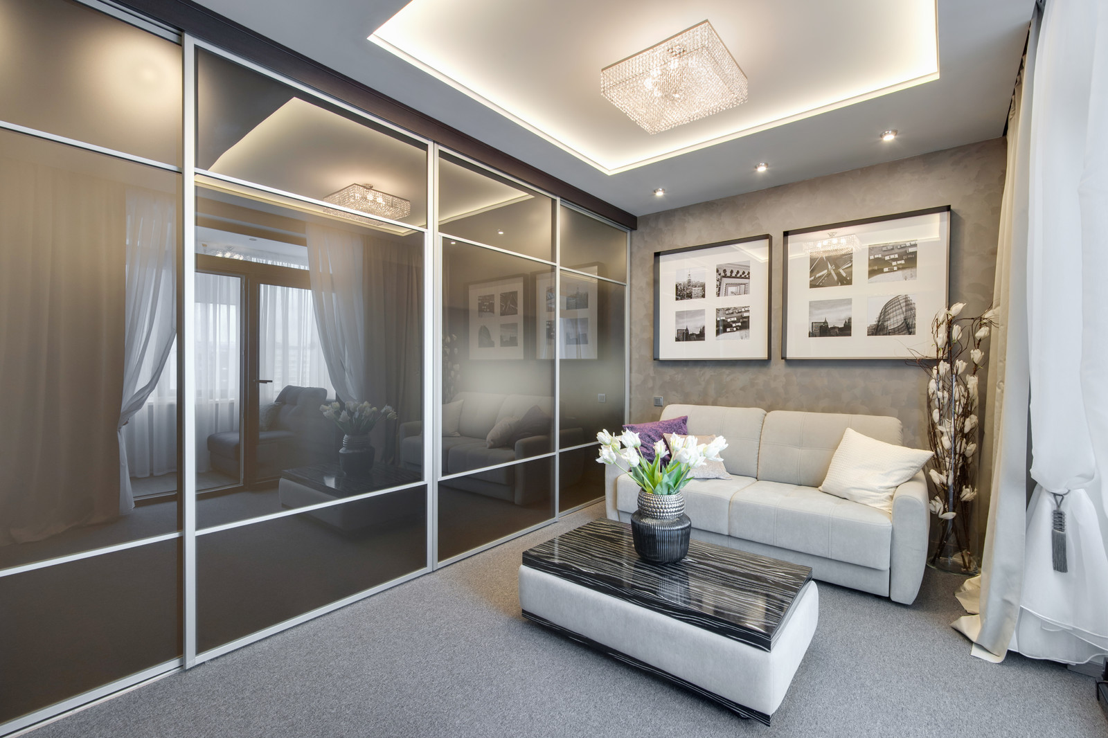 Реализованный проект уютной квартиры-студии 34 м2. Санкт-Петербург. ЖК "Клевер"